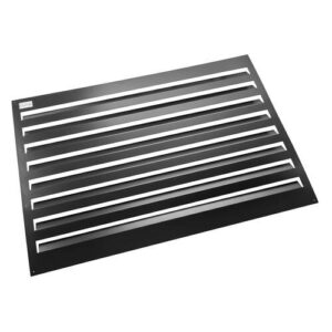 Evolar Evo-louvre achterplaat Large zwart aluminium gepoedercoat 1100 x 1200 mm