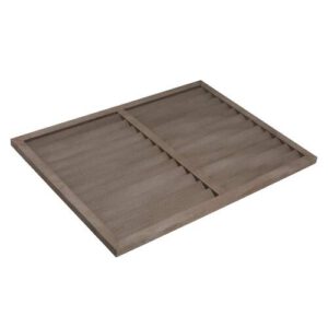 Evolar Evo-louvre achterplaat Medium houtlook natuurlijk bruin 800 x 1100 mm