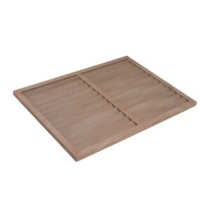 Evolar Evo-louvre achterplaat Medium houtlook teak 800 x 1100 mm