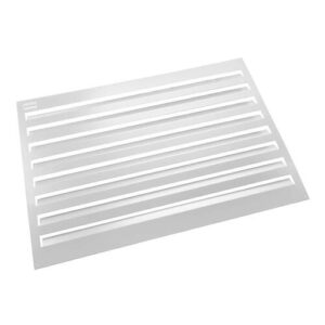 Evolar Evo-louvre achterplaat Medium wit aluminium gepoedercoat 800 x 1100 mm