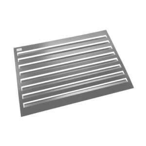 Evolar Evo-louvre achterplaat Small licht antraciet aluminium gepoedercoat 700 x 1000 mm