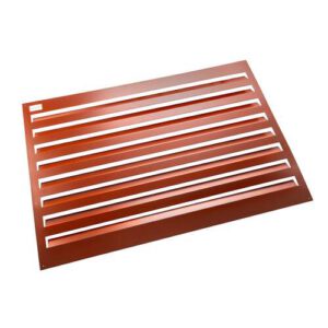 Evolar Evo-louvre achterplaat Medium steenrood aluminium gepoedercoat 800 x 1100 mm