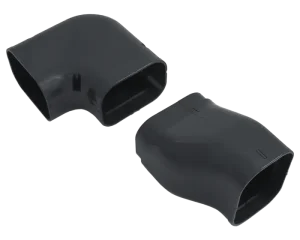 Inaba Denko SNA-100-A gedraaide bocht 90° rechts - Antraciet