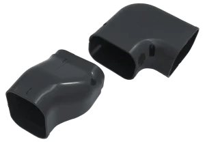 Inaba Denko SNA-100-A gedraaide bocht 90° links - Antraciet