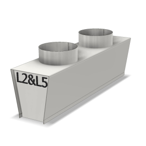 LG toevoer/uitblaas plenum L2-A / L5-A