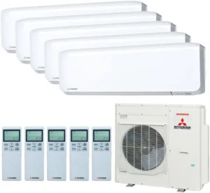 SCM 100 ZS-W met 2x SRK 20 en 3x SRK 25 ZS-WF 5 aansluitingen